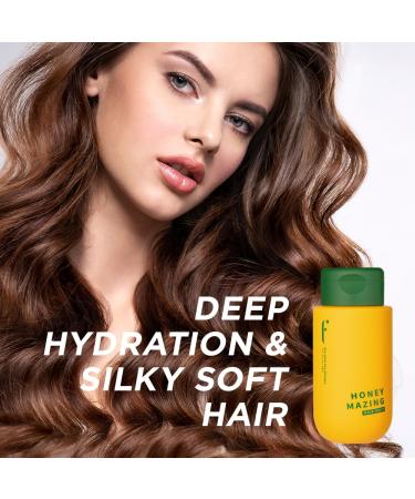 HAIR MASK - Honey Deep Conditioner for Damaged Hair | Hydrating Treatment with Argan Avocado & Olive Oil | HONEYMAZING - Buy Online on GoSupps.com