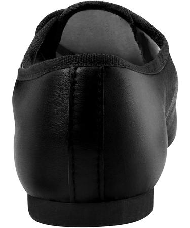Linodes Leather Lace Up Unisex Jazz Dance Shoe - Black (Size 5.5 Women/5 Men) - Buy Online on GoSupps.com