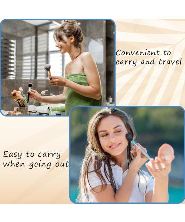 Chenyoyangfen 2 Pieces Retractable Brush Brush with Cover for Apply Blush Makeup setting class retractable makeup brush blusher brush travel make up brushes makeup brush large makeup brush - Buy Online on GoSupps.com