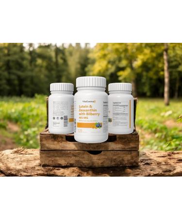 VitaCosmoX Lutein with Zeaxanthin Vegan Capsules 120 Count 40 mg Lutein + 4 mg Zeaxanthin per Serving Non-GMO Gluten-Free - Buy Online on GoSupps.com