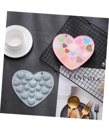 BESTonZON 8 Pcs Mold Mousse Cake Heart Keychain Chocolate Heart Firefighter Gifts Christmas Candy Heart Muffin Love Shaped Cake Mould Candy Chocolate Food Grade Silicone Halloween Jelly Bluex4pcs 17.1x15.1cmx4pcs - Buy Online on GoSupps.com