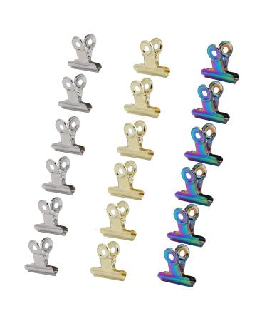 18pcs C-Curve Nail Extension Clips | Stainless Steel Manicure Tools for Perfect Nail Art - International Shipping Available - Buy Online on GoSupps.com