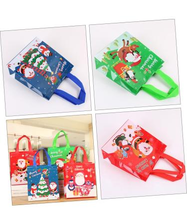 PRETYZOOM Santa Bags 12pcs Christmas Bag Candy Bags Packing Bag Candy Bag for Christmas Three-dimensional Tote Bag - Buy Online on GoSupps.com