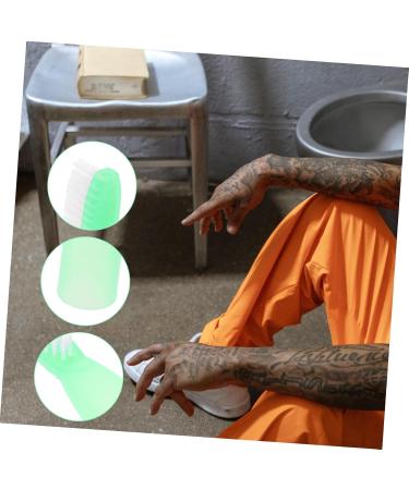 Wofashpuret 10 Pack Mini Travel Toothbrushes - Short Handle Large Brush Head Ideal for Prison & Hand Cleaning - Buy Online on GoSupps.com