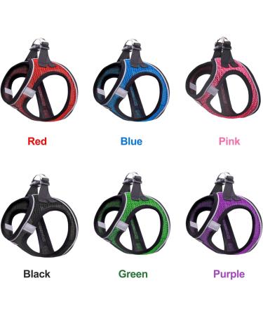 LOOK ANDES Adjustable Cat Harness with Leash & Breakable Dishes - Reflective Pink Design for Cats & Puppies (Chest 30-35cm) - Buy Online on GoSupps.com