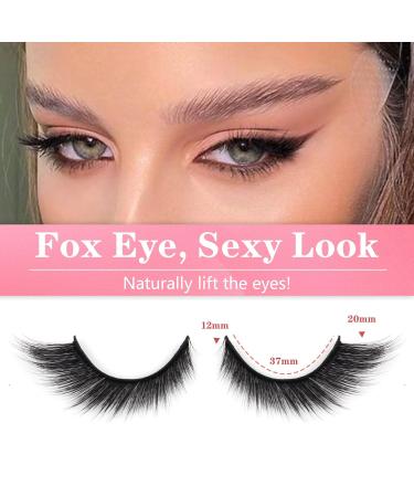 Glowing Win Cat Eye Lashes - 5 Pairs of Natural Fox False Eyelashes | Angel Winged Design for Stunning Looks - Buy Online on GoSupps.com