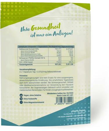 uHealth Goldenseal Extract 750 mg | Vegan Turmeric Capsules - 120 Count | Natural Preservative-Free Dietary Supplement for Immune Support - Buy Online on GoSupps.com