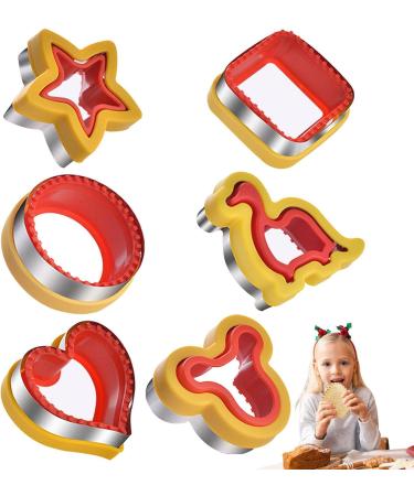 Xiaocao Dinosaur Sandwich Cutter | Stainless Steel Kids Cartoon Tool | Easy Peanut Butter & Jelly Cutter for Children Boys Girls and Babies - Buy Online on GoSupps.com