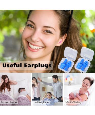 150 Pairs Colorful Silicone Ear Plugs Bulk - Individually Wrapped Noise Cancelling Earplugs for Sleeping, Swimming, Snoring - Reusable & Soft - Includes Carry Case - Buy Online on GoSupps.com