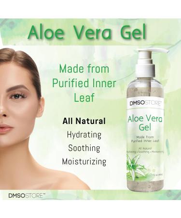 DMSOSTORE Aloe Vera Gel 32 oz (908g) Alcohol-Free Made From Purified Aloe Vera Inner Leaf Soothing Skin Moisturizing Hydrating - Buy Online on GoSupps.com