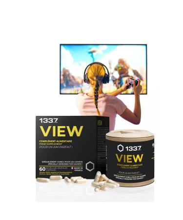 1337 VIEW Gaming Food Supplement 2 Month Cure / 60 Capsules (1/d) Made in France