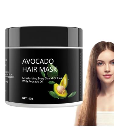 BommFu Hair Mask Avocado Hair Mask Hair Mask Moisturizing Hair Mask 100g Mask Strengthening Avocado Oil Shea Butter Hair Mask for Flexibility