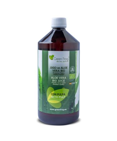 Veracetics SL Green Frog Aloe Vera Bio Drink with pulp organic drink 1 liter