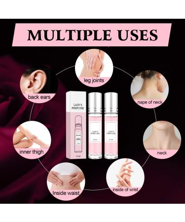 Enhanced Scents Pheromone Perfume Original Scent Pheromone Perfume Easy Roll-On Scents Pheromone Perfume Pheromone Perfumes for Women Fresh Long-Lasting Portable Perfume (2pcs) - Buy Online on GoSupps.com