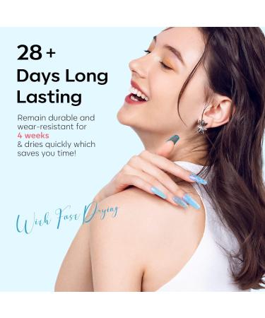 Modelones Gel Nail Polish Mermaid 6 Pcs Blue Silver Glitter Gel Nail Polish Mint Green Shimmer Nail Polish Soak Off Spring Summer Baby Blue Gel Polish LED Nail Art DIY Salon Manicure Gift for Girl - Buy Online on GoSupps.com