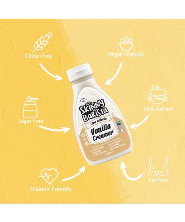 2 x 425ml Zero Calorie NON Dairy Vanilla Creamer Coffee Tea Smoothie Porridge Cereal Desserts - Buy Online on GoSupps.com