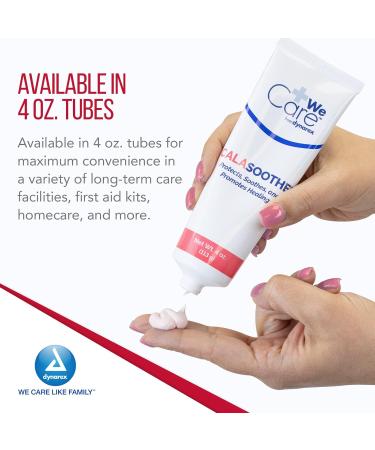 Dynarex CalaSoothe Skin Protectant Cream - 20% Zinc Oxide & 0.4% Menthol for Itch Relief Dryness & Rash - 4 oz Tubes Box of 24 International Shipping Available - Buy Online on GoSupps.com