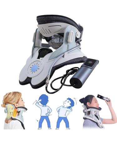 Bomby neck stretcher neck traction device with 3 power traction and 8 built-in airbag support neck and shoulder relaxation relieve neck and shoulder pain
