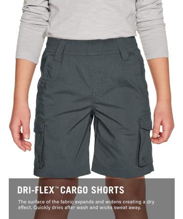 CQR Kids Youth Pull on Cargo Shorts - Outdoor Hiking Shorts - Driflex Charcoal Large - Buy Online on GoSupps.com