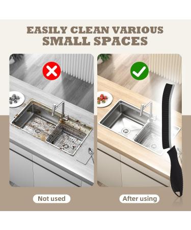 SXhyf Hard Bristle Crevice Cleaning Brush - Multifunctional Gap Cleaning Brush Bathroom Cleaning Brush Grout Brush Crevice Cleaning Tools for Household Use Kitchen Window Vehicle (3 Black) Black 3 - Buy Online on GoSupps.com