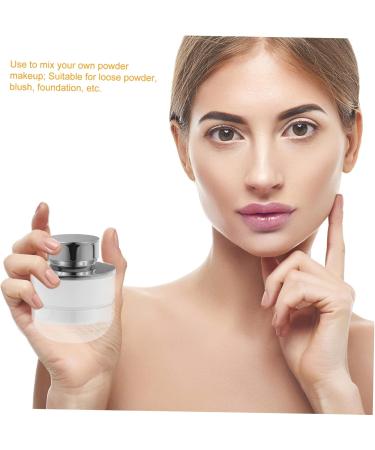 Outanaya 2pcs Mushroom Head Loose Powder Box Empty Powder Case Travel Powder Case Make up Holder Plastic - Buy Online on GoSupps.com