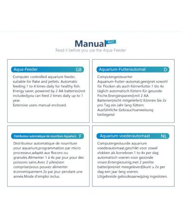 Automatic Aquarium Fish Feeder - Timer Fish Food Dispenser for Fish Tank - Buy Online on GoSupps.com