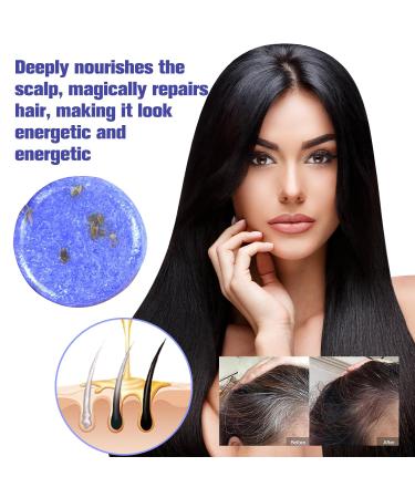 Natural Shampoo Bar for Gray Hair & Thinning Hair - 2pcs Organic Shampoo & Conditioner Bars - Buy Online on GoSupps.com