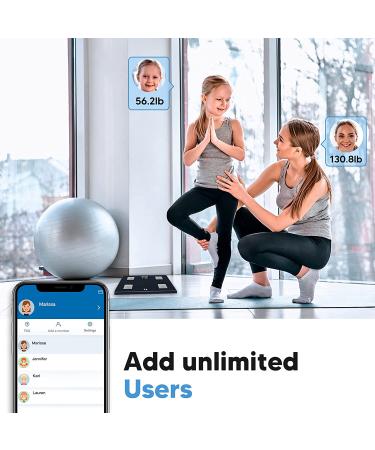 LOFTILLA Smart Body Weight Scale with Color LCD Screen - Upgraded Accuracy - 400lbs Capacity - Dark Blue - Buy Online on GoSupps.com