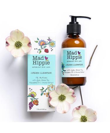 Mad Hippie Hydrating Cream Cleanser with Jojoba Oil, Green Tea & Hyaluronic Acid - 4 Fl Oz - Buy Online on GoSupps.com