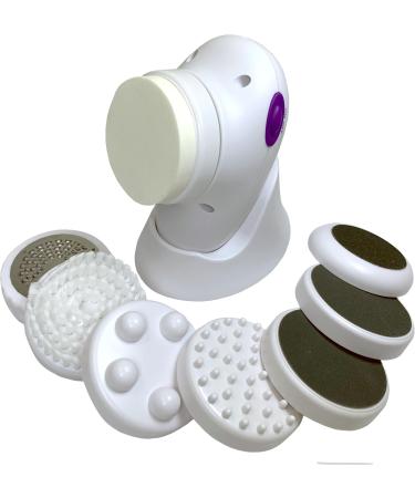 Facial & Body Cleansing Kit with 8 Attachable Heads - Complete Rejuvenating Skin Scrub System for Face & Body - 28pc Set - Buy Online on GoSupps.com