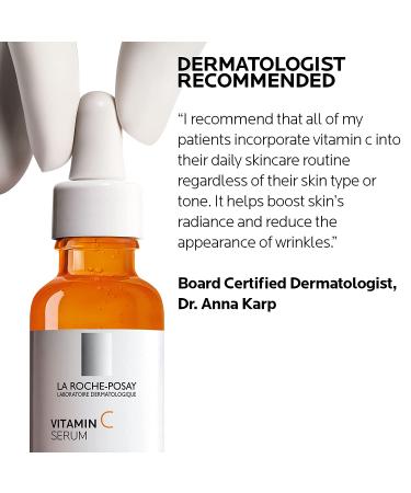 La Roche-Posay Pure Vitamin C Face Serum with Salicylic Acid - Anti Aging Serum for Sensitive Skin - Buy Online on GoSupps.com