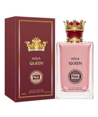 Hybrid & Company Women Hola Queen Eau De Parfum Natural Spray Vaporisateur 3.4 Fl Oz HOLA QUEEN 3.4 Fl Oz (Pack of 1)