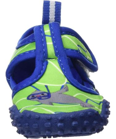 Playshoes Unisex Kids Aqua Shoes Robbe 18/19 EU - Blue Green | Lightweight & Quick-Drying Swim Footwear for Boys & Girls - Buy Online on GoSupps.com