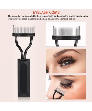 4 Pcs Eyelash Comb & Eyeliner Brush Set - Fine Angled Eyeliner Eyebrow Brush & Ultra Thin Liner Tool | International Shipping - Buy Online on GoSupps.com