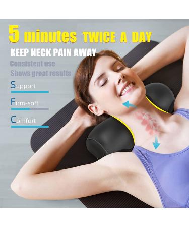 GUDELIAN Neck and Shoulder Relaxer - Cervical Stretcher for Pain Relief with Magnetic Therapy - Chiropractic Pillow for Neck and Shoulder Tension - Buy Online on GoSupps.com