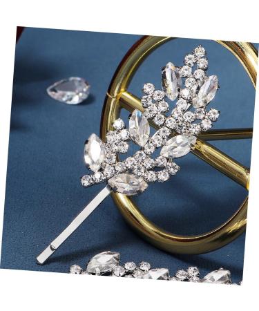 FRCOLOR 5 Pairs Rhinestone Hair Clip Girl Hair Accessories Hair Decorations for Women Rhinestone Bridal Hair Clip Girl Hair Clips Hair Clips for Hair Jewelry Leaf Bride Zinc Alloy - Buy Online on GoSupps.com