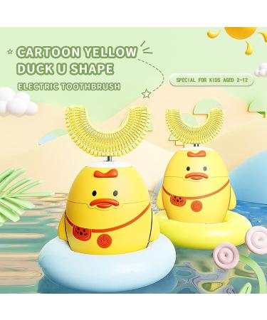 RexCodar Kids Electric Toothbrush | U-Shaped Ultrasonic Automatic Toothbrush | 5 Smart Modes | Cartoon Duck Design | Ages 6-12 - Buy Online on GoSupps.com
