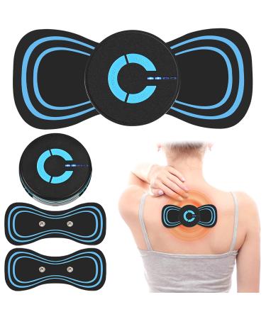 Maxee portable massager 6 modes wireless duck-adhesive EMS massage shoulder and neck massage device relief of body muscle pain mini-cervical massage button version massage device