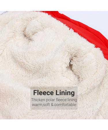 Waterproof Dog Jacket - Fleece Lined Winter Coat for Female Dogs - Red Size M - Warm & Stylish Pet Clothing - Buy Online on GoSupps.com