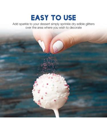 Omaker Edible Glitter 5g - Food-Grade Orange Sparkles for Cake Decorating & Desserts - Buy Online on GoSupps.com