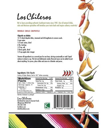 Los Chileros Chipotle Whole Chile Dark Red 3oz - Authentic Mexican Spice - Buy Online on GoSupps.com