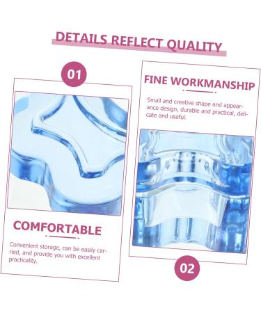 POPETPOP Manicure Thickened Butterfly Crystal Cup with Lid and Pen Wash Cup (transparent Pink) Manicure Tools Professional Mixing Cup Glass Nail Dish Manicure Nail Dish With Cover 7x5.6cm Blue - Buy Online on GoSupps.com