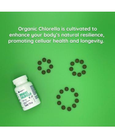 LEANFIT Organic Chlorella 500mg 60 Tablets - To Unleash Antioxidant Brilliance Take This - Defends Against Free Radical Damage - USDA Organic Certified Sugar-Free Non-GMO Gluten-Free - Buy Online on GoSupps.com