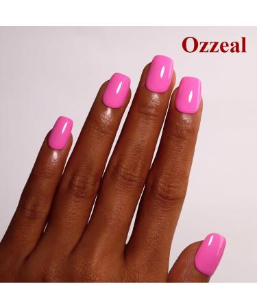 Ozzeal Gel Polish Bright Pink Gel Nail Polish Spring Summer Soak off LED UV Gel Nail Polish Art Starter Manicure Salon DIY Nail Gel Polish 0.5 Fl Oz - Buy Online on GoSupps.com