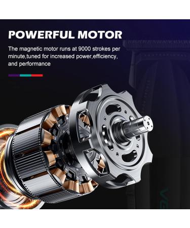 VGR 906 Fresh Fade Trimmer - Professional 9000rpm Zero Gapped Beard Clipper for Men | Cordless & USB Rechargeable | Gold Black Design - Buy Online on GoSupps.com