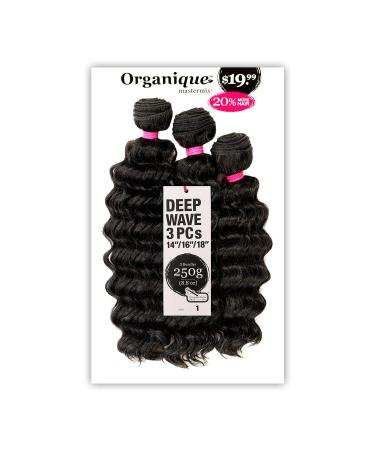 DEEP WAVE 3PCS 18/20/22 (1B Off Black) - Shake-N-Go Synthetic Mastermix Organique Weave