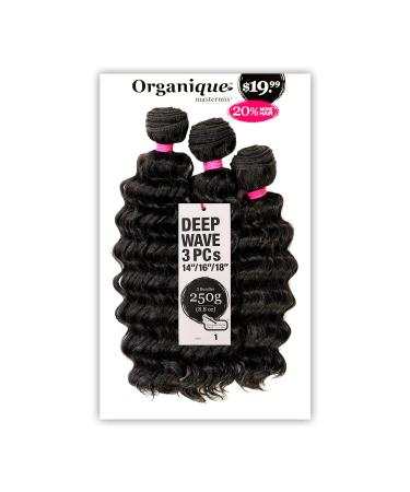 DEEP WAVE 3PCS 18/20/22 (1B Off Black) - Shake-N-Go Synthetic Mastermix Organique Weave - Buy Online on GoSupps.com