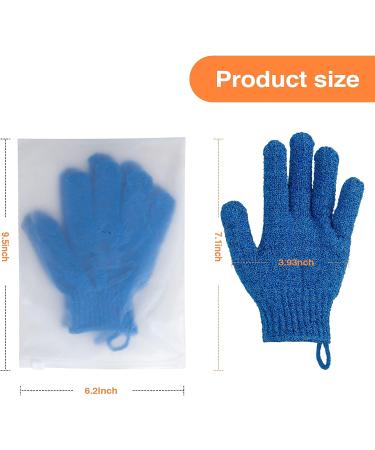Exfoliating Bath Gloves for Shower Spa Massage - Dead Skin Exfoliation (1 Pair) - Buy Online on GoSupps.com