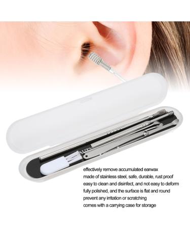 7PCS Stainless Steel Earwax Removal Kit with Cleaning Brush and Storage Box - Buy Online on GoSupps.com