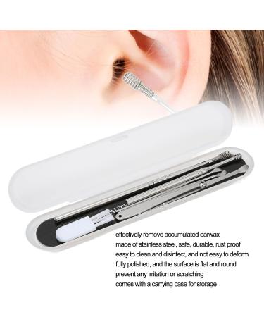7-in-1 Ear Wax Remover Tool Set - Portable Stainless Steel Ear Cleaning Kit with Brush & Storage | International Shipping Available - Buy Online on GoSupps.com